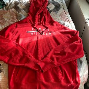 Red Tommy Hilfiger hoodie